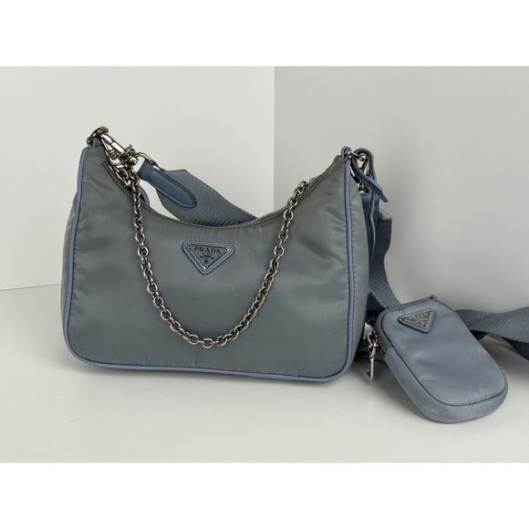 Prada Women's Re-Edition 2005 Nylon Bag in Blue - Picture 1 of 8